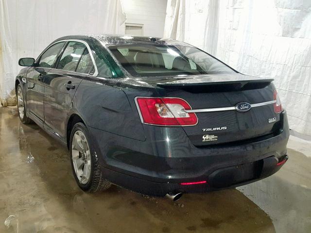 1FAHP2KT1AG148755 - 2010 FORD TAURUS SHO BLACK photo 3