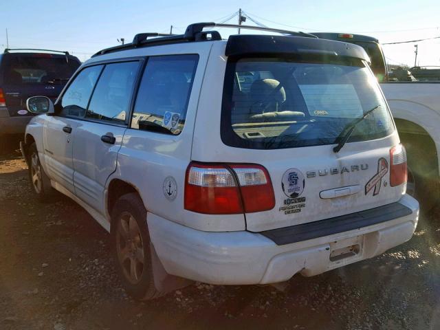 JF1SF65641H732292 - 2001 SUBARU FORESTER S WHITE photo 3