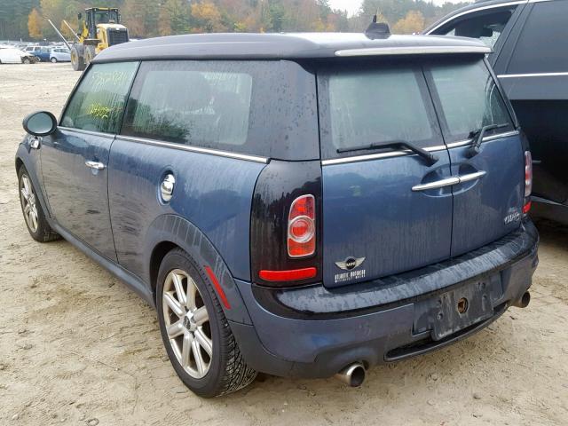 WMWZG3C57BTY30713 - 2011 MINI COOPER S C BLUE photo 3