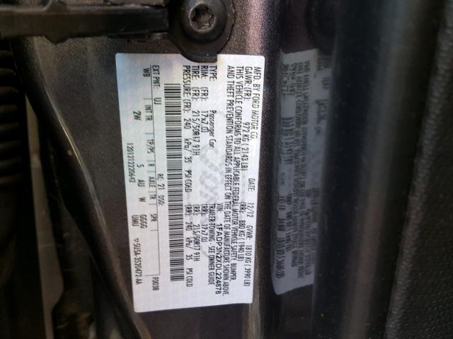 1FADP3N2XDL224878 - 2013 FORD FOCUS TITA GRAY photo 10