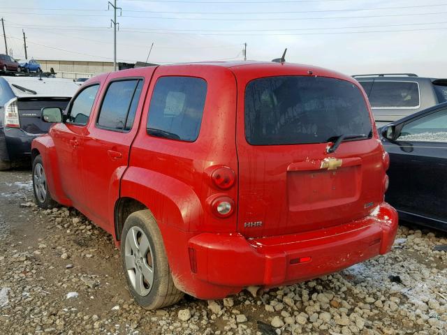 3GNBAAFWXBS582165 - 2011 CHEVROLET HHR LS RED photo 3