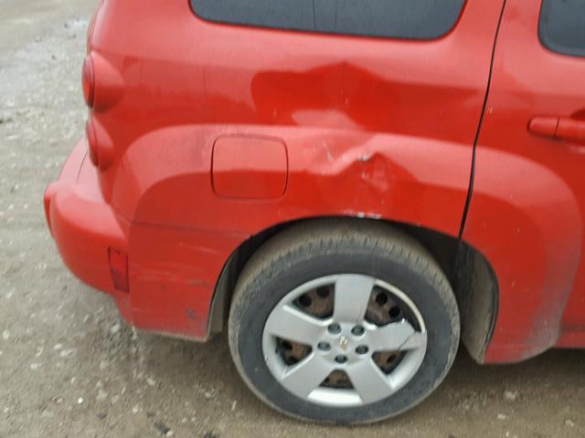 3GNBAAFWXBS582165 - 2011 CHEVROLET HHR LS RED photo 9