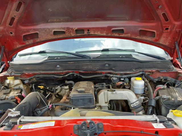 3D7KS28C27G744224 - 2007 DODGE RAM 2500 S Կարմիր լուսանկար 7