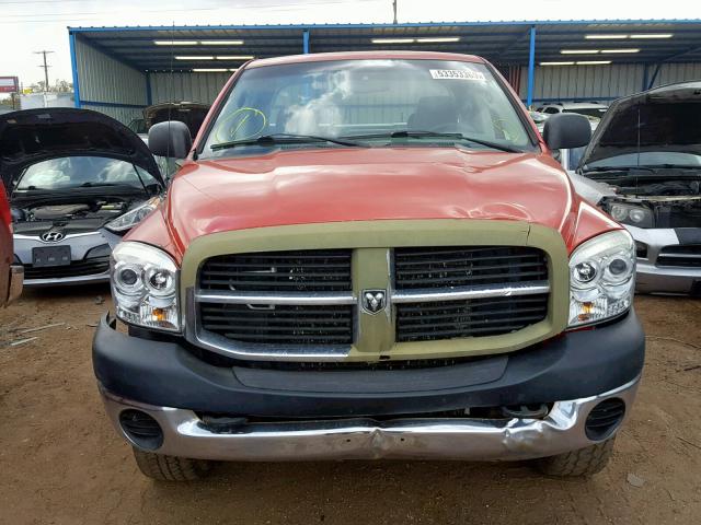 3D7KS28C27G744224 - 2007 DODGE RAM 2500 S Կարմիր լուսանկար 9