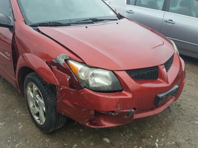 5Y2SL62824Z416414 - 2004 PONTIAC VIBE MAROON photo 9