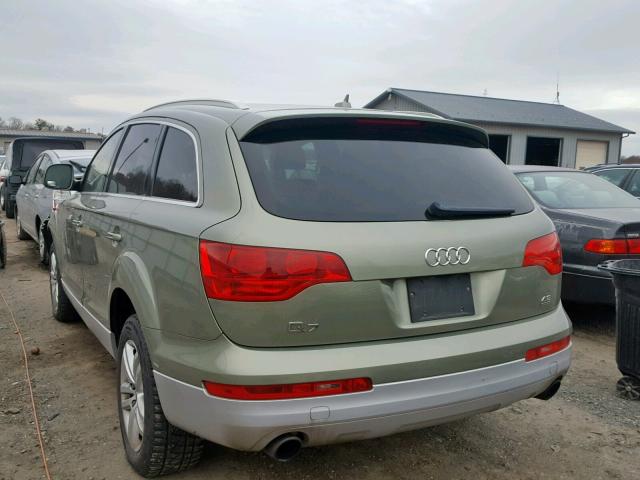 WA1AV74L07D027845 - 2007 AUDI Q7 4.2 QUA GREEN photo 3