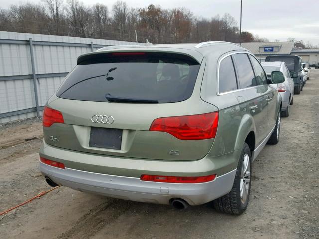 WA1AV74L07D027845 - 2007 AUDI Q7 4.2 QUA GREEN photo 4