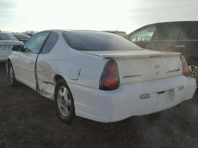 2G1WX12K139419116 - 2003 CHEVROLET MONTE CARL WHITE photo 3