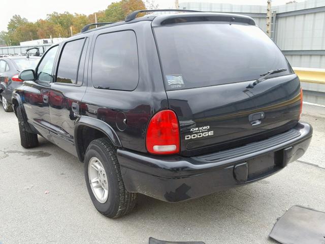 1B4HR28Z9YF254769 - 2000 DODGE DURANGO BLACK photo 3