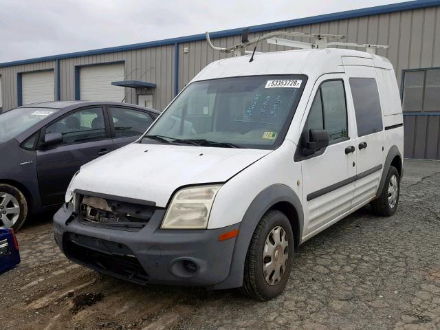 NM0KS9ANXAT004037 - 2010 FORD TRANSIT CO WHITE photo 2