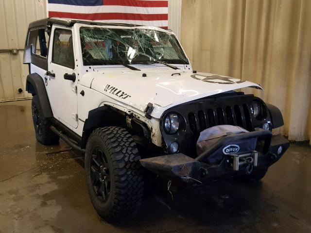 1C4AJWAG1FL747582 - 2015 JEEP WRANGLER S WHITE photo 1