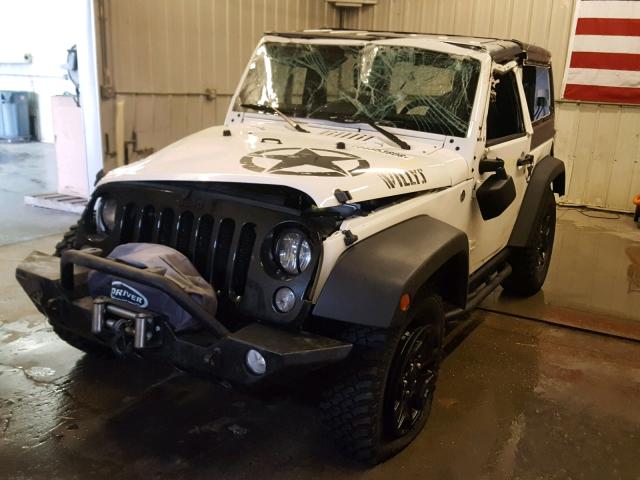 1C4AJWAG1FL747582 - 2015 JEEP WRANGLER S WHITE photo 2