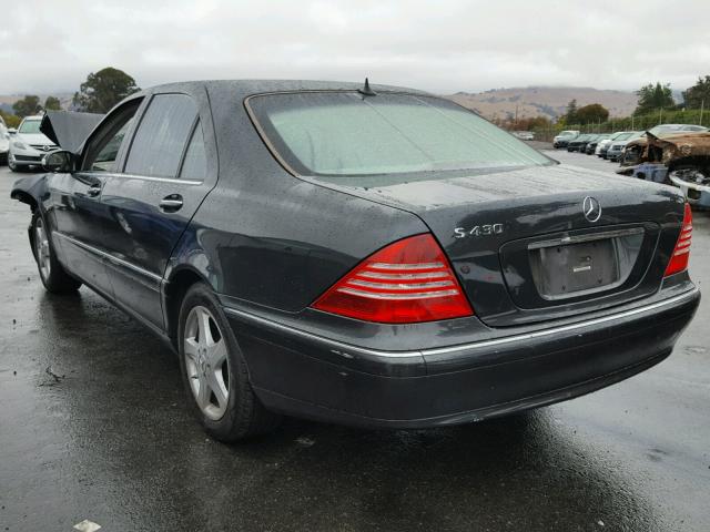 WDBNG70J14A422067 - 2004 MERCEDES-BENZ S 430 GRAY photo 3