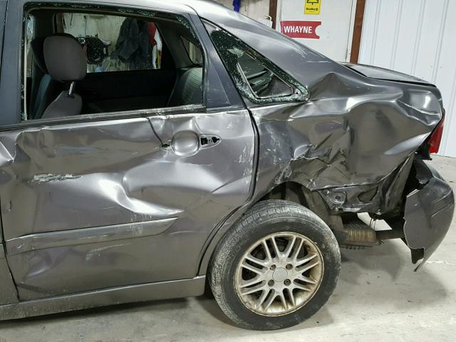 1FAFP34N67W158806 - 2007 FORD FOCUS ZX4 GRAY photo 9