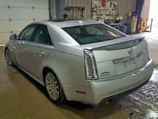 1G6DL5EY5B0169571 - 2011 CADILLAC CTS PERFOR SILVER photo 3