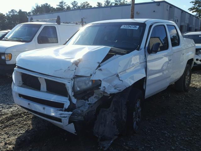 2HJYK16368H527158 - 2008 HONDA RIDGELINE WHITE photo 2