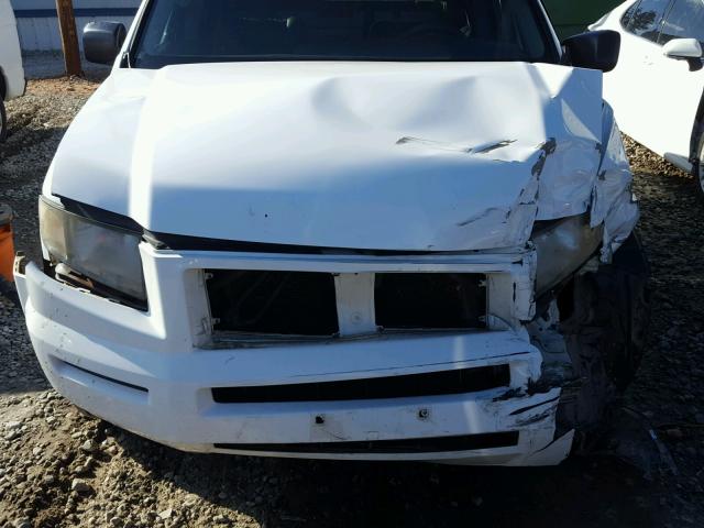 2HJYK16368H527158 - 2008 HONDA RIDGELINE WHITE photo 7