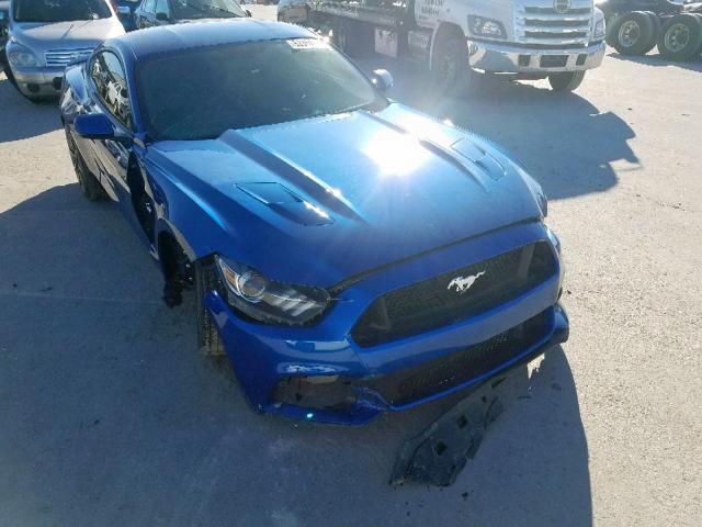 1FA6P8CFXH5221131 - 2017 FORD MUSTANG GT BLUE photo 1