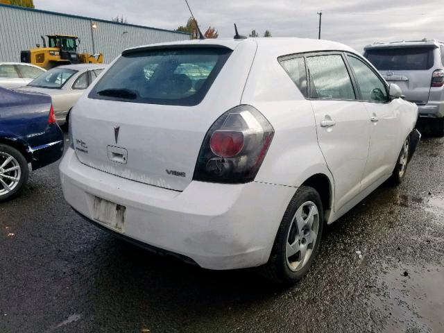 5Y2SP6E81AZ406971 - 2010 PONTIAC VIBE WHITE photo 4