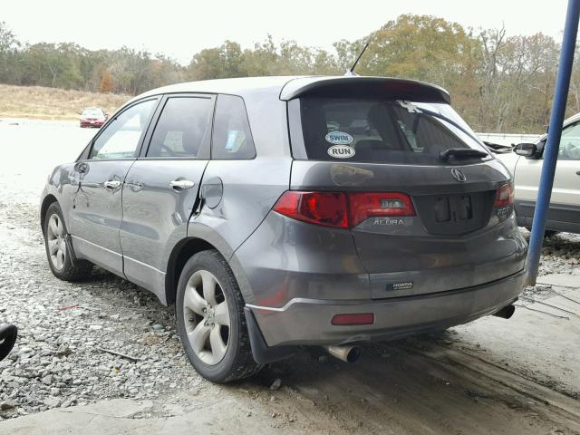 5J8TB18248A007236 - 2008 ACURA RDX GRAY photo 3