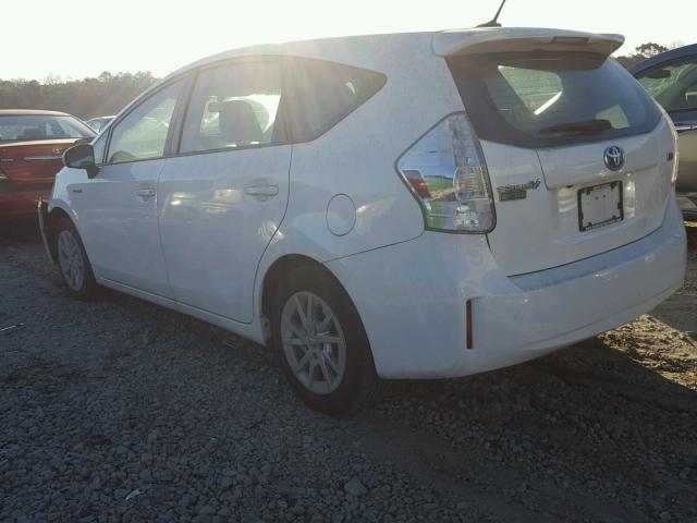 JTDZN3EU1C3074777 - 2012 TOYOTA PRIUS V WHITE photo 3