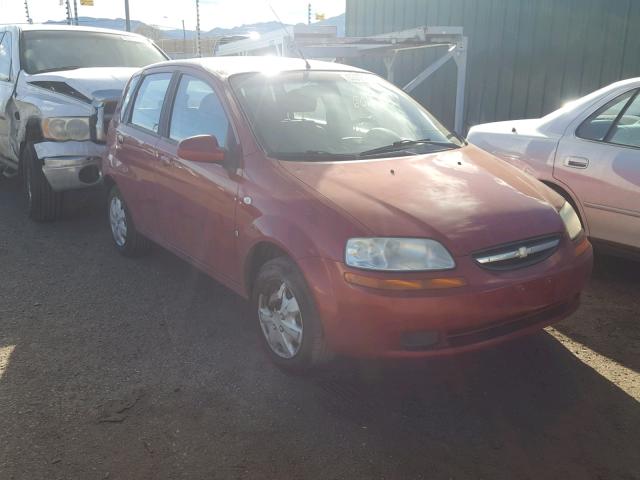 KL1TD66657B743355 - 2007 CHEVROLET AVEO BASE Qırmızı foto 1