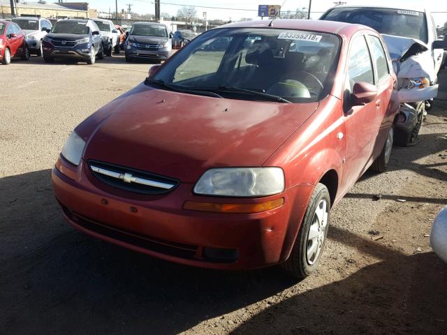 KL1TD66657B743355 - 2007 CHEVROLET AVEO BASE Qırmızı foto 2