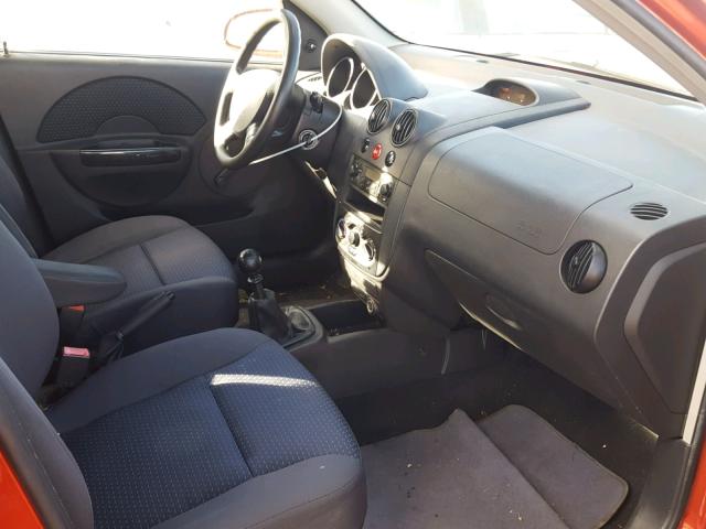 KL1TD66657B743355 - 2007 CHEVROLET AVEO BASE Qırmızı foto 5
