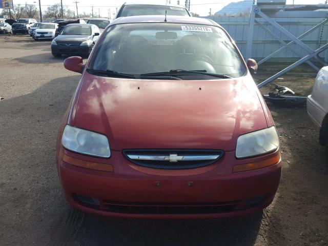 KL1TD66657B743355 - 2007 CHEVROLET AVEO BASE Qırmızı foto 9
