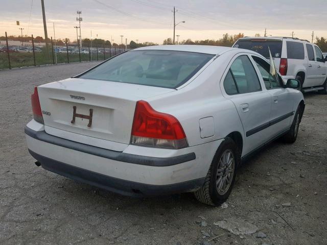 YV1RS61T942384880 - 2004 VOLVO S60 WHITE photo 4