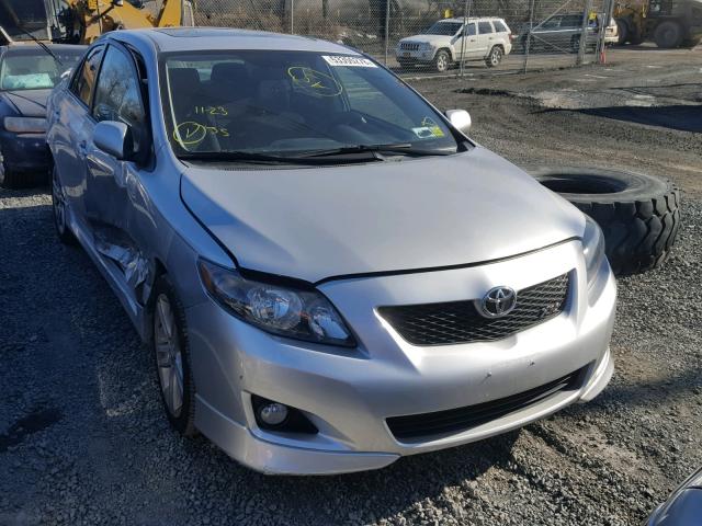 1NXBE40EX9Z052279 - 2009 TOYOTA COROLLA XR SILVER photo 1