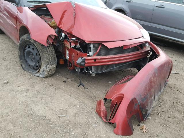 1C3EL45XX4N306520 - 2004 CHRYSLER SEBRING LX BURGUNDY photo 9