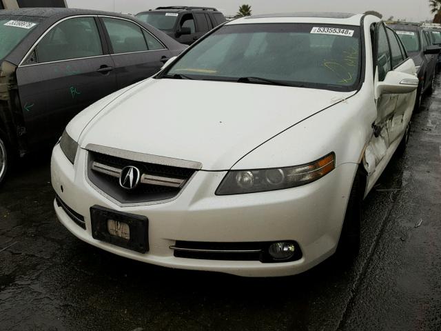 19UUA76597A033546 - 2007 ACURA TL TYPE S WHITE photo 2