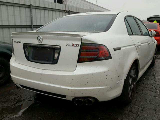 19UUA76597A033546 - 2007 ACURA TL TYPE S WHITE photo 4