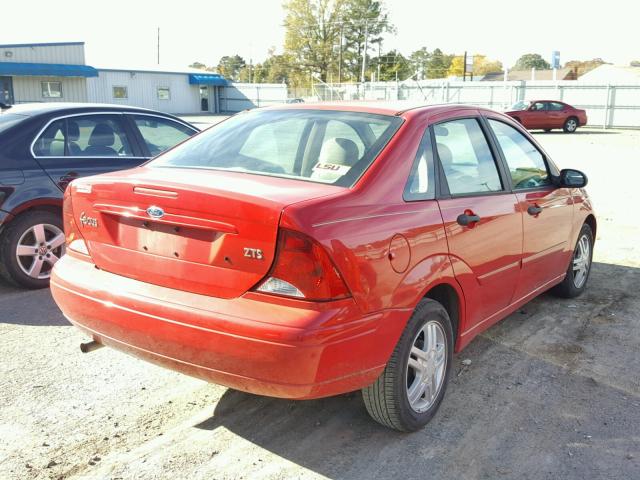 1FAFP38Z14W169012 - 2004 FORD FOCUS ZTS RED photo 4