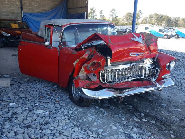 VC55A081481 - 1955 CHEVROLET BEL AIR RED photo 1