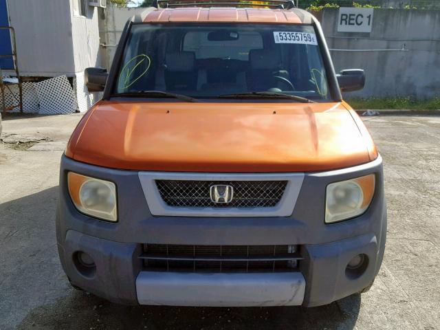 5J6YH186X5L002980 - 2005 HONDA ELEMENT EX ORANGE photo 9