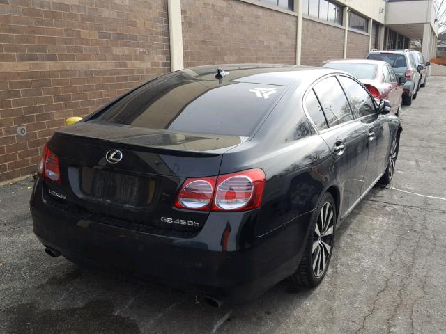 JTHBC1KS2A5021732 - 2010 LEXUS GS 450H BLACK photo 4