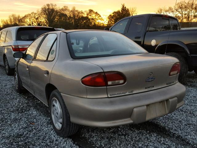 1G1JF5248T7151138 - 1996 CHEVROLET CAVALIER L TAN photo 3