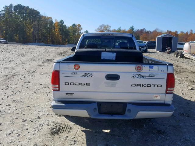 1D7FL36XX3S110236 - 2003 DODGE DAKOTA SPO SILVER photo 6