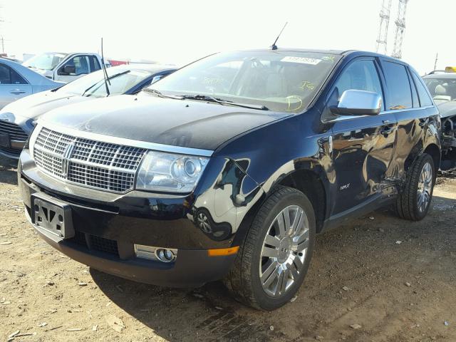 2LMDU88C48BJ21207 - 2008 LINCOLN MKX BLACK photo 2