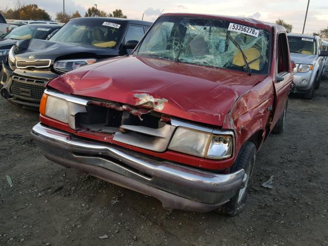 1FTCR10A2SPA82809 - 1995 FORD RANGER RED photo 2