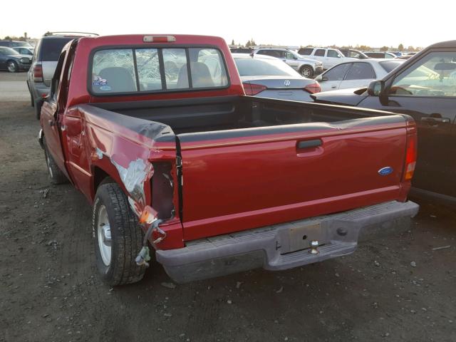 1FTCR10A2SPA82809 - 1995 FORD RANGER RED photo 3