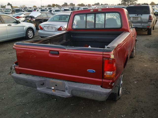 1FTCR10A2SPA82809 - 1995 FORD RANGER RED photo 4