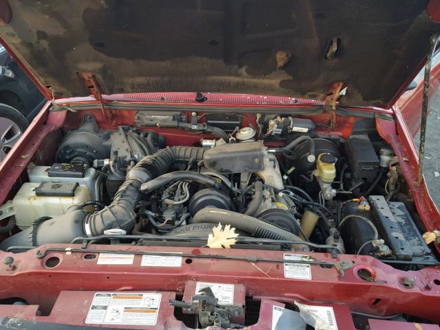 1FTCR10A2SPA82809 - 1995 FORD RANGER RED photo 7