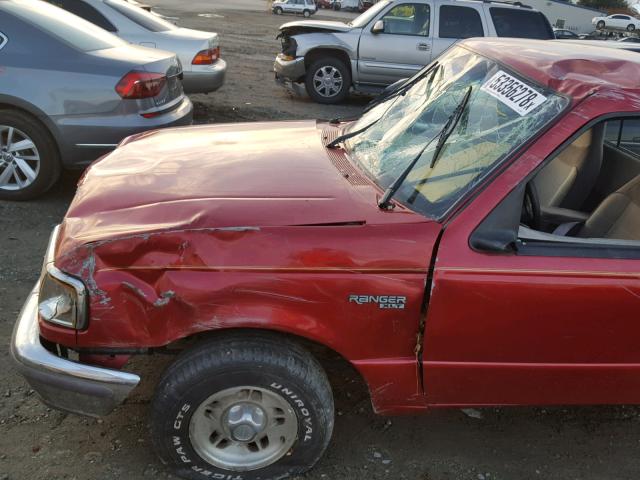 1FTCR10A2SPA82809 - 1995 FORD RANGER RED photo 9