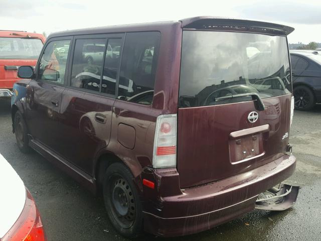 JTLKT324850185685 - 2005 TOYOTA SCION XB Bordo foto 3