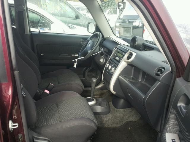 JTLKT324850185685 - 2005 TOYOTA SCION XB Bordo foto 5