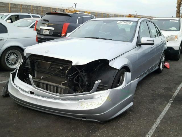 WDDGF4HB4DA857079 - 2013 MERCEDES-BENZ C 250 SILVER photo 2