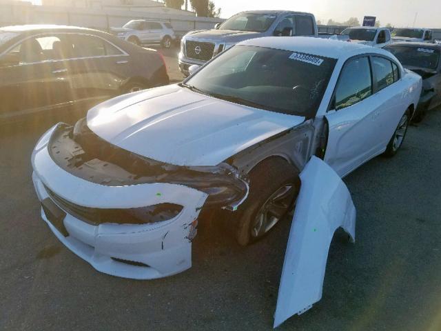 2C3CDXHG2FH869946 - 2015 DODGE CHARGER SX WHITE photo 2